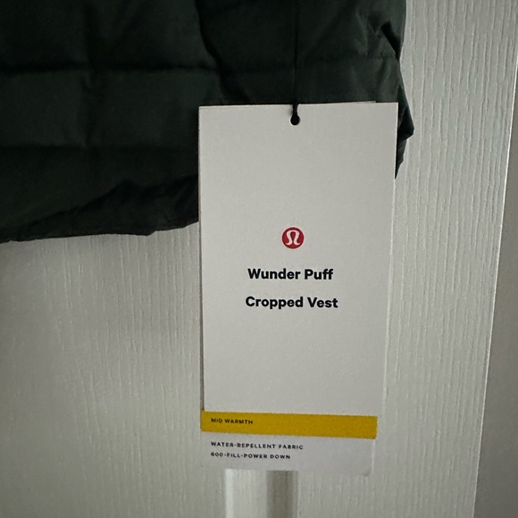 NWT Wunder Puff Cropped Vest - Legacy Green - Picture 4 of 4